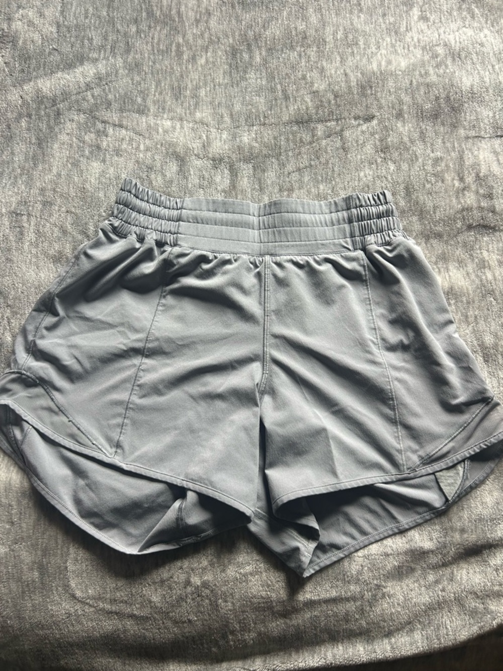 Grey lululemon hotty hot shorts